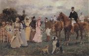 Francisco Miralles Y Galup The Polo Match Sweden oil painting artist